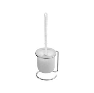 Aqualine Aqualine - Stojací WC štětka SIMPLE LINE bílá/lesklý chrom