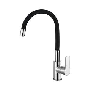 Aqualine Aqualine - Dřezová baterie s flexibilním ramínkem LORE černá/lesklý chrom