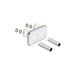 Sapho - Krycí rozeta pro středové připojení TWIN broušená nerez CP7535