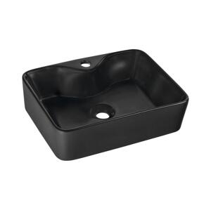 Sapho - Umyvadlo na desku BALENA 48x37 cm matná černá BH7013B