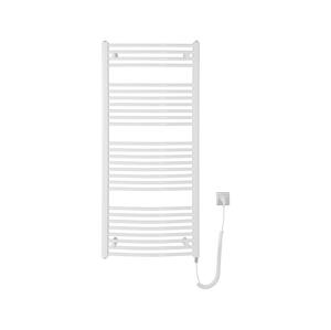 Aqualine Aqualine - Koupelnový elektrický radiátor ORBIT-E 600W/230V 132 cm bílá oblý