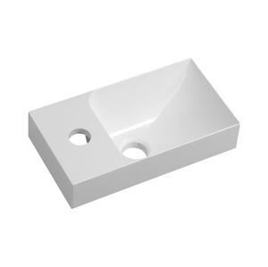 Sapho - Závěsné umyvadlo PICCOLINO 31x17 cm levá/litý mramor/bílá PK300