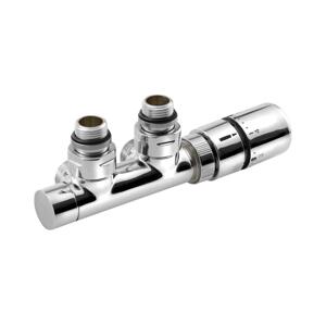 Sapho - Připojovací termo sada pro středové připojení TWIN pravá/lesklý chrom CP3010S