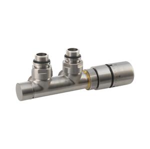 Sapho - Připojovací termostatická sada pro středové připojení TWIN matná nerez CP3520S