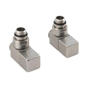 Sapho - Připojovací sada rohových lů CUBE 2 ks broušená nerez CP4510S