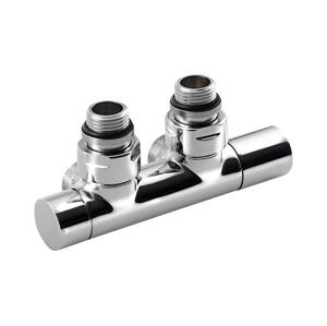 Sapho - Připojovací sada lů pro středové připojení TWIN lesklý chrom CP401S