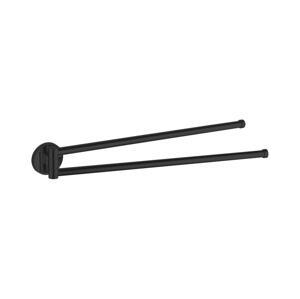 Aqualine Aqualine - Nástěnný věšák na ručníky otočný SAMBA 47 cm černá