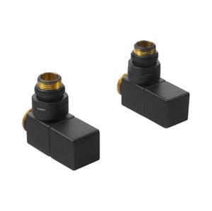 Sapho - Připojovací sada rohových lů CUBE matná černá CP4510BS