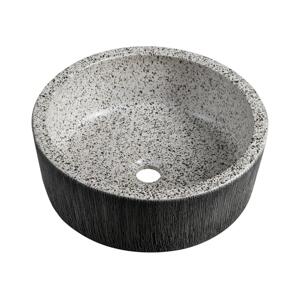 Sapho - Umyvadlo na desku PRIORI pr. 41 cm bílá/šedá PI035