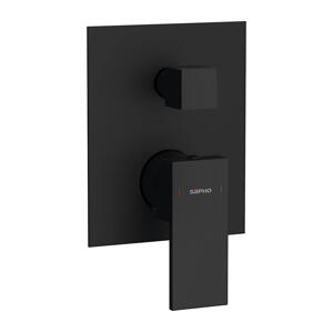 Sapho - Sprchová baterie pro podomítkovou instalaci CUBEMIX matná černá CM042B