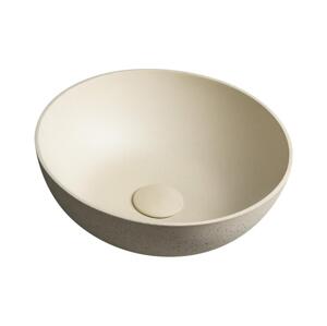 Sapho - Umyvadlo na desku FORMIGO pr. 39 cm beton/béžová FG322