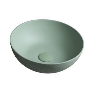 Sapho - Umyvadlo na desku FORMIGO pr. 39 cm beton/zelená FG323