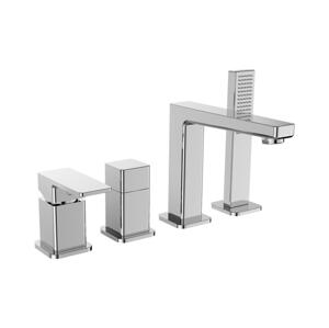 Sapho - Vanová baterie 4-otvorová TURSI lesklý chrom TI052