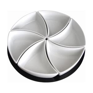 UTC Sada misek s podnosem TORO 6 ks keramika/dřevo 590051