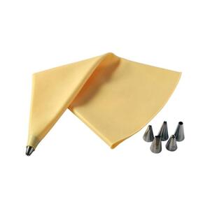 UTC Silikonový zdobící sáček + 6 trysek TORO žlutá/nerez 263466