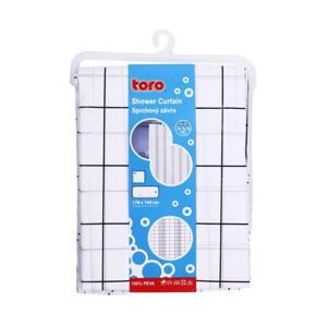 UTC Sprchový závěs TORO EASY 178x199 cm bílá/černá