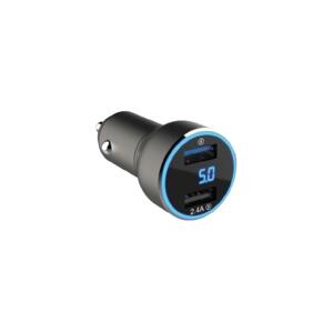 Winner Group Winner Group - Nabíječka do auta s displejem 2xUSB-A Power Delivery 30W černá