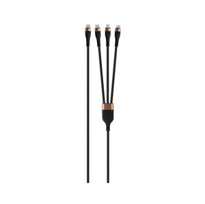Winner Group Winner Group -USB kabel 3v1 USB-C / Lightning, USB-C a Micro USB 100W 1,5m černá