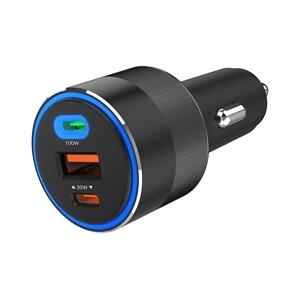 Winner Group Winner Group - Nabíječka do auta 2xUSB-C + 1xUSB-A Power Delivery 130W černá