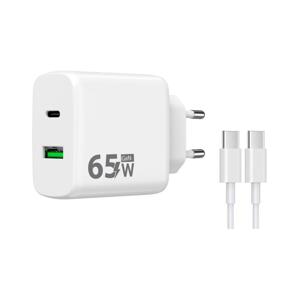 Winner Group Winner Group - Rychlonabíjecí adaptér 2xUSB PD 65W + USB kabel USB-C / USB-C 1m