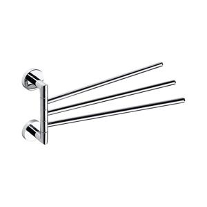Sapho - Nástěnný věšák na ručníky otočný X-ROUND 19,5x45 cm lesklý chrom XR407