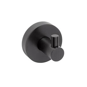 Sapho - Nástěnný háček X-ROUND 5x5,5 cm matná černá XR205B