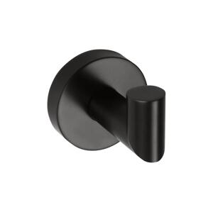 Sapho - Nástěnný háček X-ROUND 5,5x6,5 cm černá XR208B