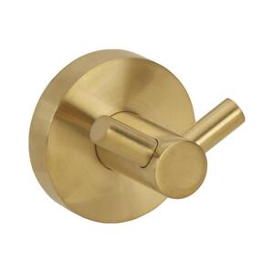 Sapho - Dvojitý nástěnný háček X-ROUND 5,5x5 cm zlatá XR202GB