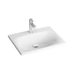 Ravak XJX01260000 - Zápustné umyvadlo BALANCE 60x46,5 cm keramika/bílá XJX01260000