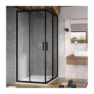 Ravak X1LM70300Z1 - Sprchový kout čtyřdílný rohový BLIX SLIM 90x90 cm černá X1LM70300Z1