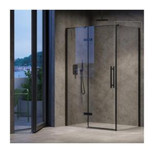 Ravak X9VV40300Z1 - Pevná sprchová stěna COOL 80x195 cm černá X9VV40300Z1