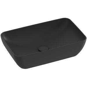 Ravak XJX0D150000 - Umyvadlo na desku CERAMIC SLIM 50x31 cm keramika/černá XJX0D150000