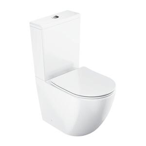 Ravak X01870 - WC kombi Rimless s prkénkem SoftClose OPTIMA keramika/bílá X01870