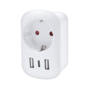 PA03UK - Cestovní adaptér pro UK 230V 2x USB-A + 1x USB-C