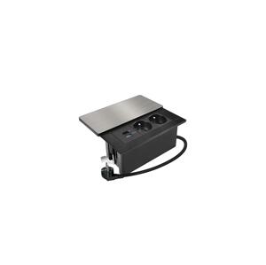 PP128C-PD65 - Vestavná zásuvka s bezdr. nab. 65W 2Z + USB-A + USB-C