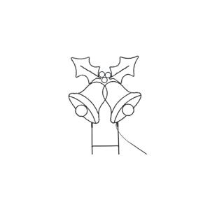 1V289 - LED Venkovní vánoční dekorace 100xLED/3xAA IP44 teplá zvonky 1V289