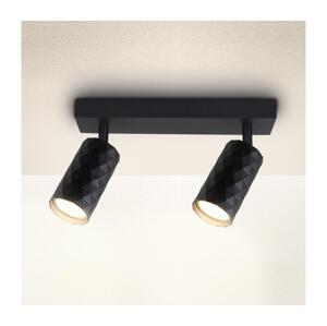Brilagi - Bodové svítidlo SELE DIAMANT 2xGU10/30W/230V černá WO-DIA2-BLK