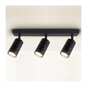 Brilagi - Bodové svítidlo SELE DIAMANT 3xGU10/30W/230V černá WO-DIA3-BLK