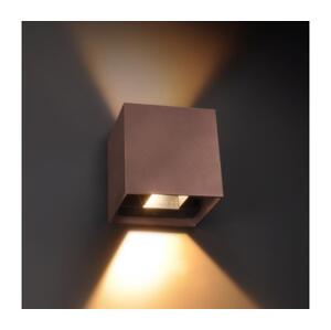 Brilagi - LED Venkovní nástěnné svítidlo CUBE LED/6W/230V hnědá IP54 WO-HR60432-LED-OEM-RUST