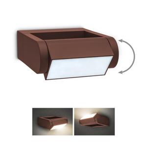 Brilagi - LED Venkovní nástěnné svítidlo CROTONE LED/7W/230V hnědá IP54 WO-HR60441-OEM-RUST