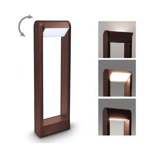 Brilagi - LED Venkovní lampa CROTONE LED/7W/230V hnědá IP54 50 cm WO-HR60441-2-500-OEM-RUST