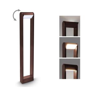 Brilagi - LED Venkovní lampa CROTONE LED/7W/230V hnědá IP54 80 cm WO-HR60441-2-800-OEM-RUST
