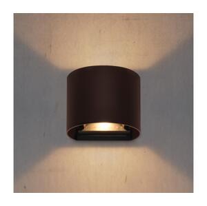 Brilagi - LED Venkovní nástěnné svítidlo RONDO LED/6W/230V hnědá IP54 WO-HR60431-LED-OEM-RUST