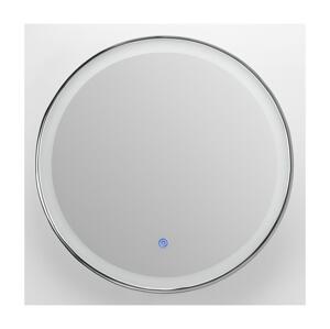 Brilagi-LED Stm. vyhř. zrcadlo s pods. ALU PRO LED/18W/230V pr.60 cm IP44 l. ch. FG-GM1110-18W-CHR