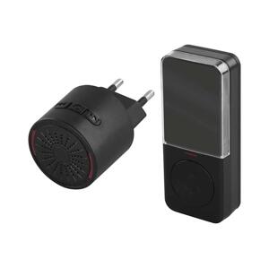 Bezdrátový zvonek do zásuvky 230V + 1xCR2032 černá P5734B