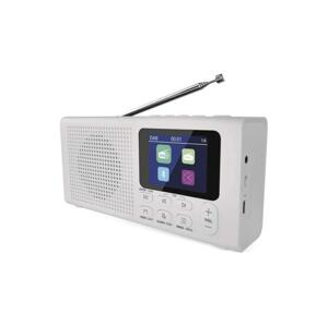 Rádio DAB DAB+ FM 3W/5V/4xAA bílá