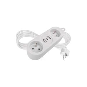 Prodlužovací kabel 2Z + 2x USB-A + USB-C 1,4 m