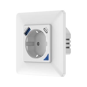 Neo  NEO 07801L - Chytrá zásuvka 16A/230V + 1xUSB-A+1xUSB C Tuya