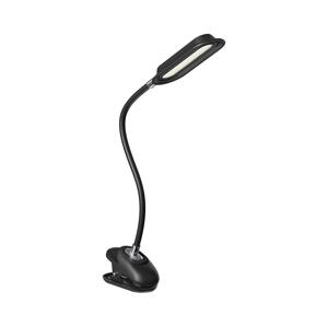 08998L - LED+CCT Stm stolní lampa s klip CLIP 7,5W/230V černá