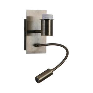 Brilagi Brilagi - LED Flexibilní nástěnná lampa 1xE27/25W/230V + LED/3W mosaz
